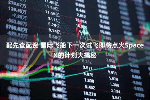 配先查配资 星际飞船下一次试飞即将点火SpaceX的计划大揭秘