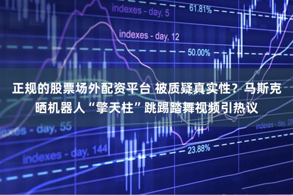 正规的股票场外配资平台 被质疑真实性？马斯克晒机器人“擎天柱”跳踢踏舞视频引热议
