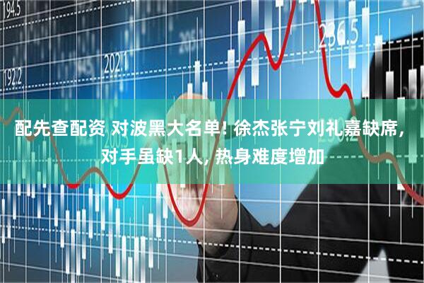 配先查配资 对波黑大名单! 徐杰张宁刘礼嘉缺席, 对手虽缺1人, 热身难度增加